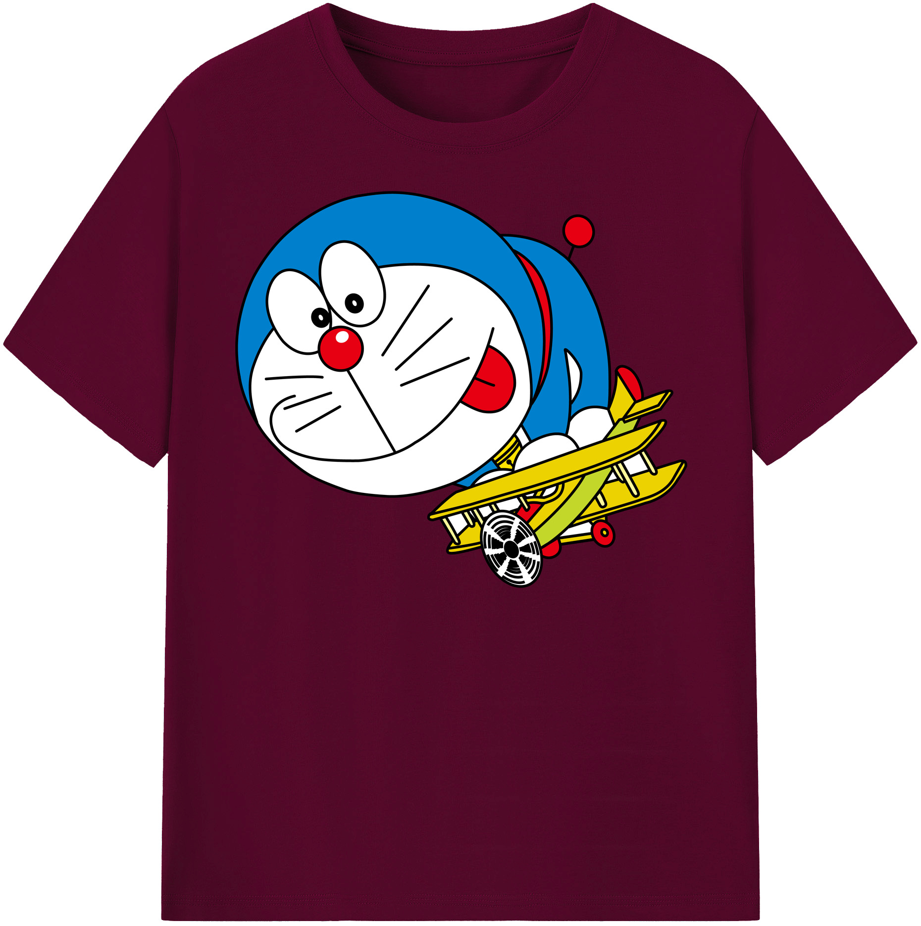 （画像用） ドラえもん Doraemon レディースカジュアルプリントTシャツ（綿100％）
